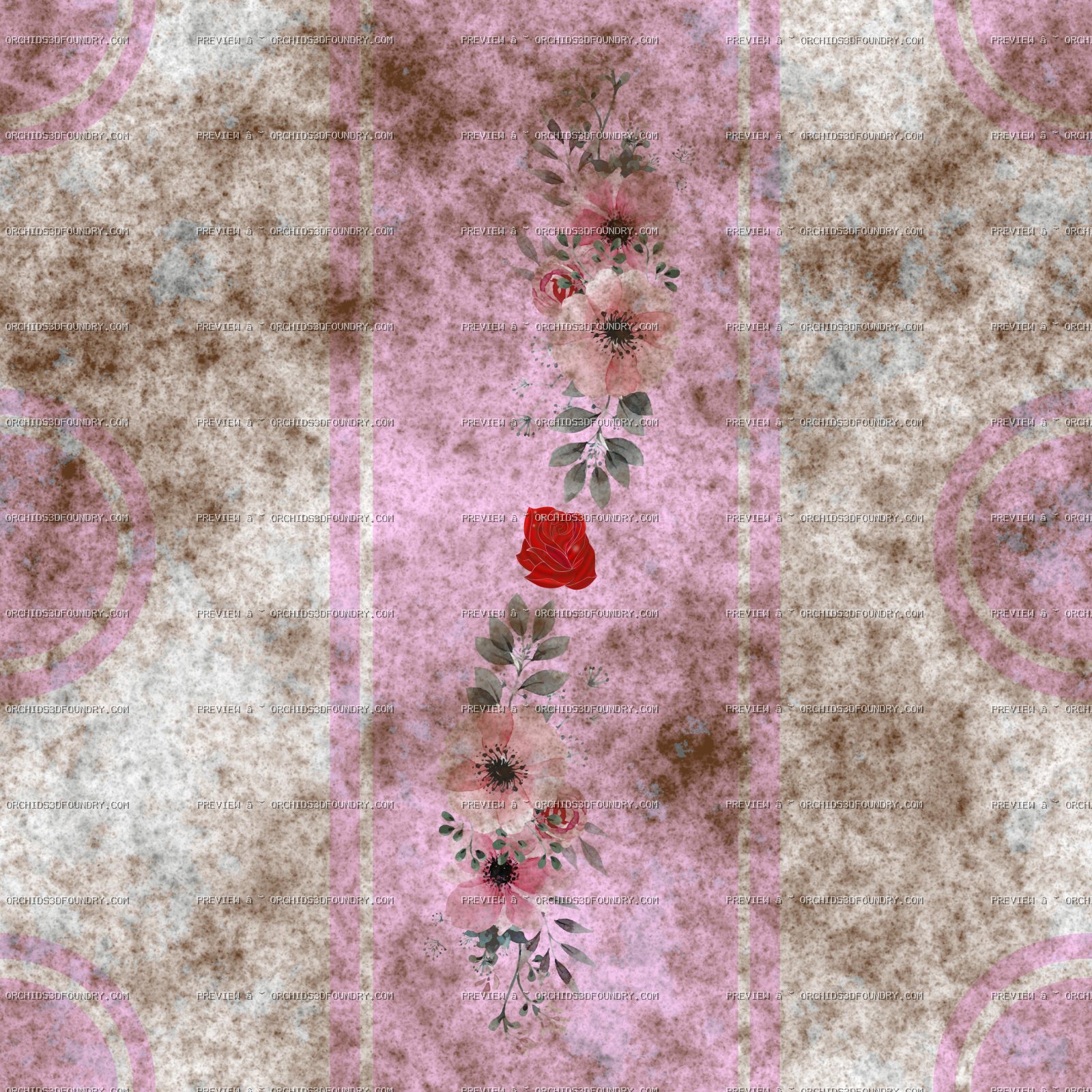 Dirty Floral Wall