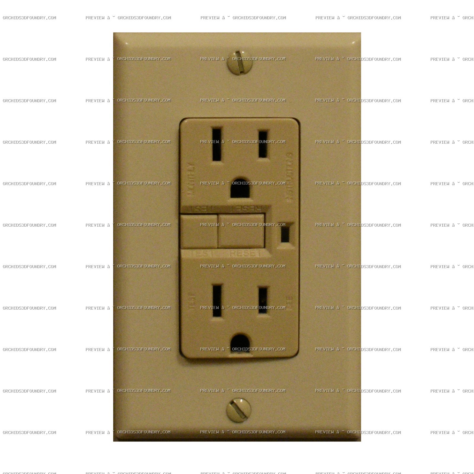 Brown Electrical Outlet