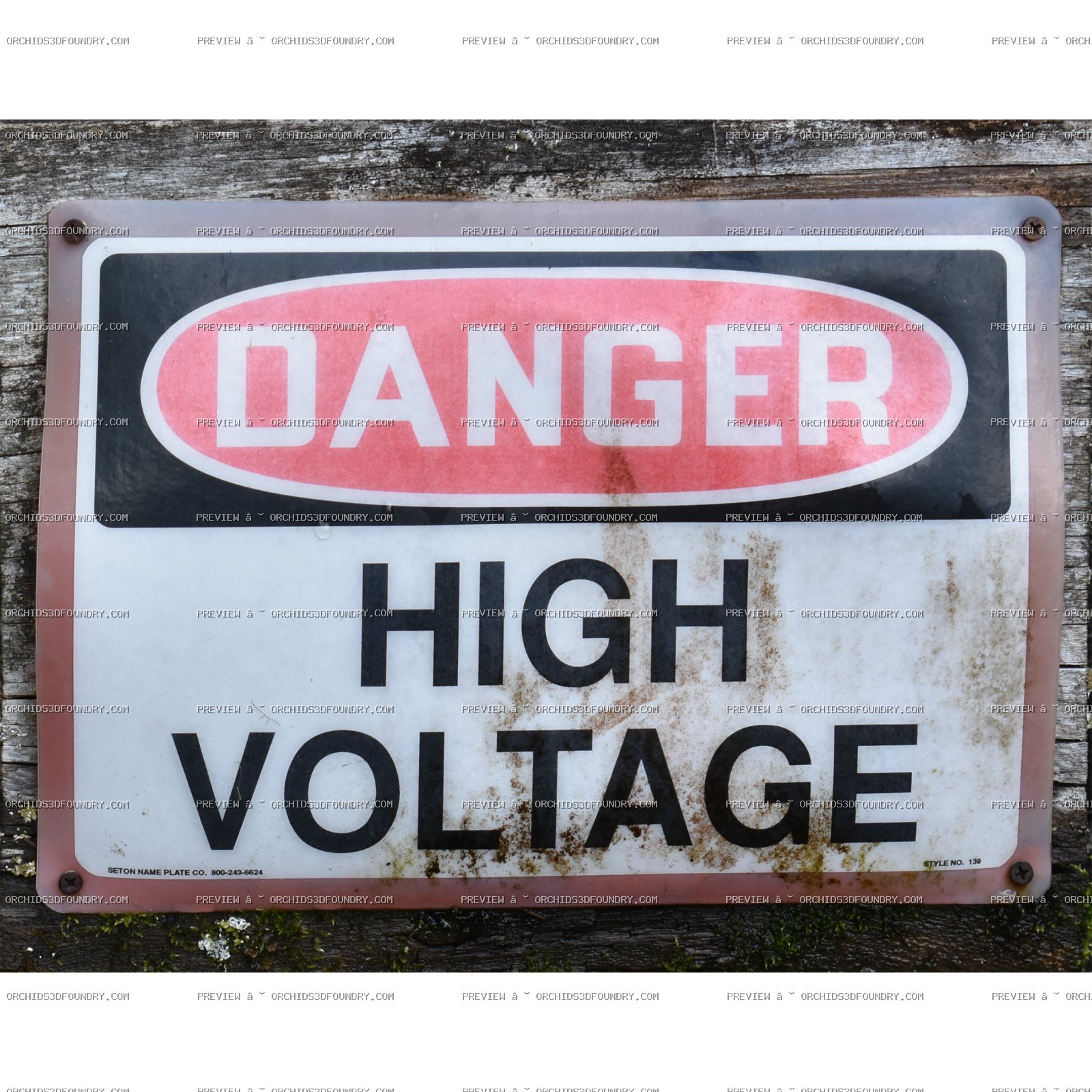 Warn High Voltage Sign